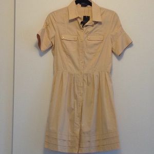 BCBG MaxAzria Camel Pleated dress